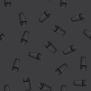 Seamless pattern dustbin trash bin garbage cartoon vector Stock Illustration