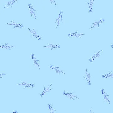 Seamless pattern Dynamic lightning striking ground creating electric impact Stock Illustration