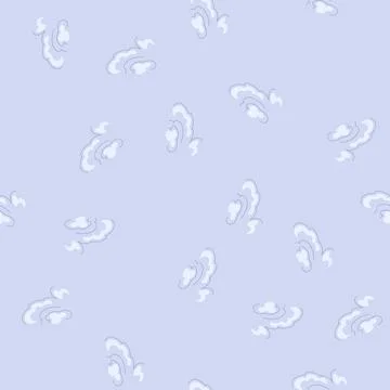 Seamless pattern dynamic speed smoke cloud cartoon effect drawing Stockillustratie