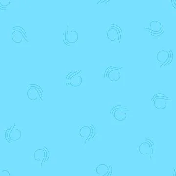 Seamless pattern dynamic wind gust vector icon symbolizing weather elements Illustrazione stock