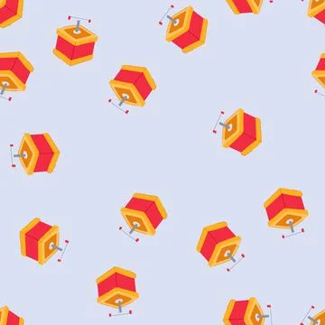 Seamless pattern dynamite tnt bomb cartoon vector Stock Illustration