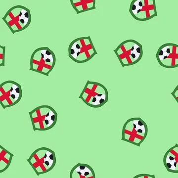 Seamless pattern eagle soccer emblem cartoon vector Stock Illustration