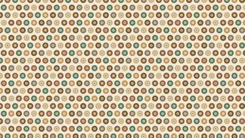 Seamless Pattern of Earth-Toned Circles with Dots 스톡 일러스트