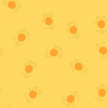 Seamless pattern earthy boho sun cartoon vector Stock Illustration