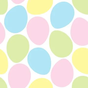 Seamless pattern with Easter colored eggs Stock Illustration