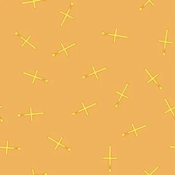 Seamless pattern easter cross christian cartoon vector Stock Illustration