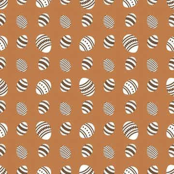 Seamless pattern with Easter eggs. Happy Easter. Stock Illustration