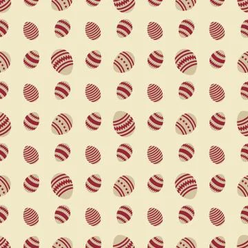 Seamless pattern with Easter eggs. Happy Easter. Stock Illustration