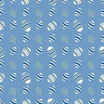 Seamless pattern with Easter eggs. Happy Easter. Stock Illustration
