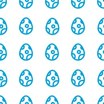 Seamless pattern of Easter eggs icon holiday background 스톡 일러스트