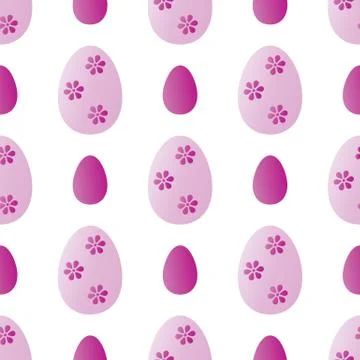 Seamless pattern of Easter eggs Illustrazione stock