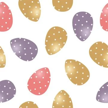 Seamless pattern with Easter eggs. イラスト素材