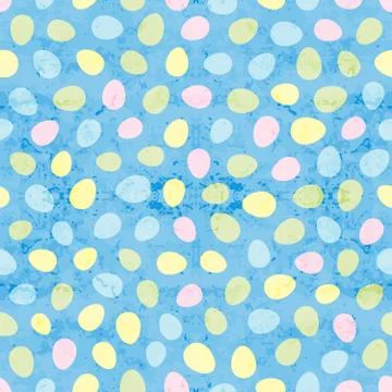 Seamless pattern with easter eggs Stock Illustration
