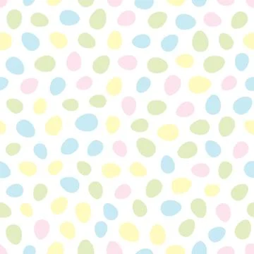 Seamless pattern with easter eggs Stock Illustration