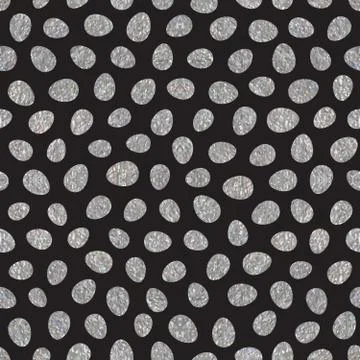 Seamless pattern with easter eggs Stock Illustration