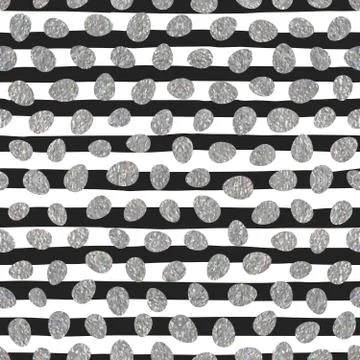 Seamless pattern with easter eggs Stock Illustration