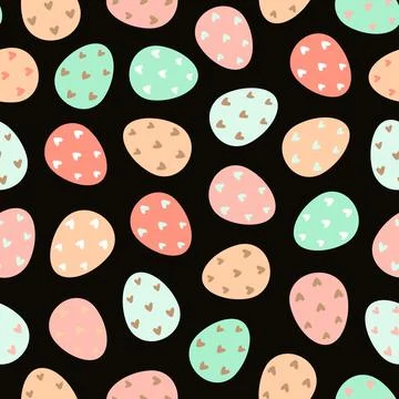 Seamless pattern of Easter eggs Illustrazione stock