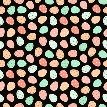 Seamless pattern of Easter eggs Stockillustratie