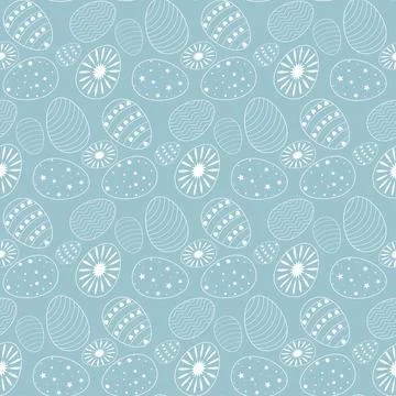 Seamless pattern with Easter eggs イラスト素材