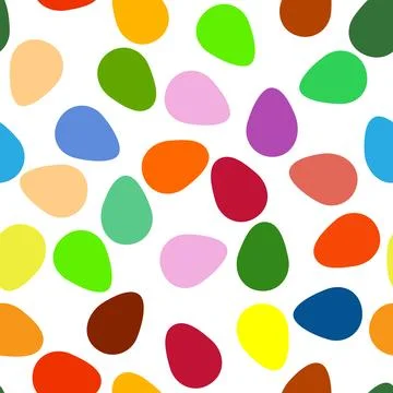 Seamless pattern with Easter eggs, outline design. A vibrant seamless backg.. イラスト素材