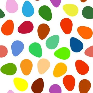 Seamless pattern with Easter eggs, outline design. A vibrant seamless backg.. イラスト素材