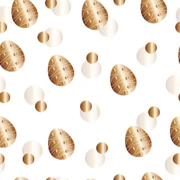 Seamless pattern with Easter eggs vector Stock Illustration