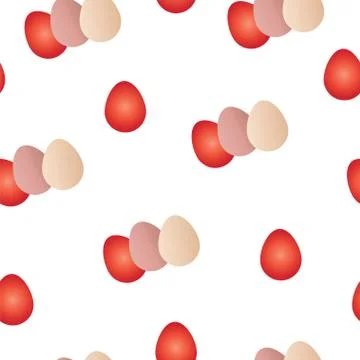 Seamless pattern with Easter eggs vector 스톡 일러스트