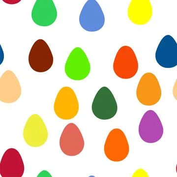 Seamless pattern with Easter eggs. vibrant background for Easter designs, fea イラスト素材