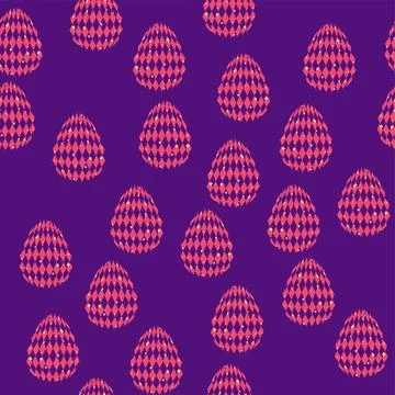 Seamless pattern with Easter eggs. vibrant seamless background for Easter d.. Ilustración de archivo