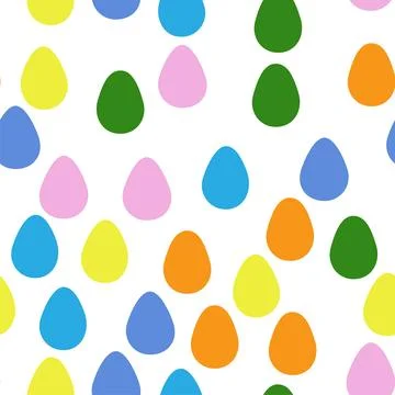 Seamless pattern with Easter eggs. vibrant seamless background for Easter d.. イラスト素材