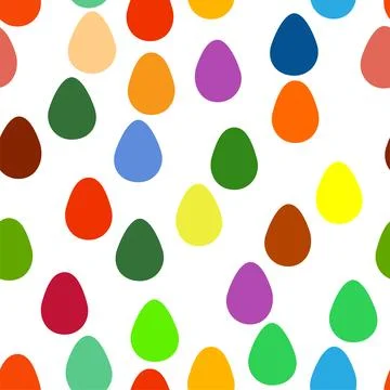 Seamless pattern with Easter eggs. vibrant background for Easter designs, fea イラスト素材