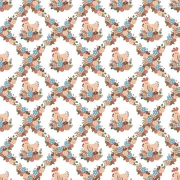 Seamless pattern for Easter holiday Stock Illustration