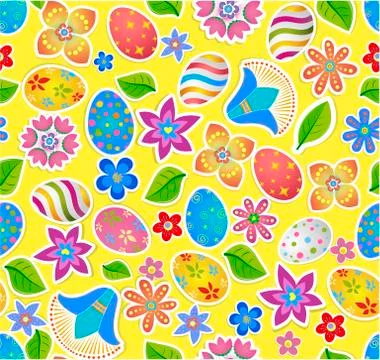 Seamless pattern with easter  스톡 일러스트