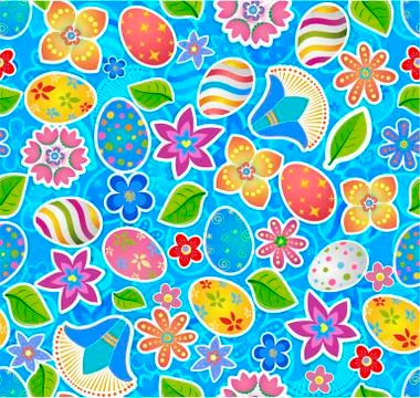 Seamless pattern with easter  Stockillustratie