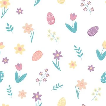 Seamless pattern for Easter Stock Illustration