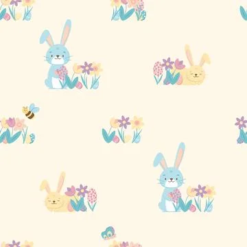 Seamless pattern for Easter Stock Illustration