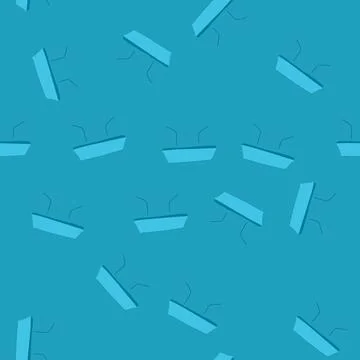 Seamless pattern easy plastic table cartoon vector イラスト素材