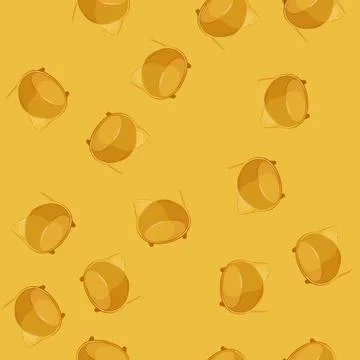 Seamless pattern eat bowl pet color icon vector Stock Illustration