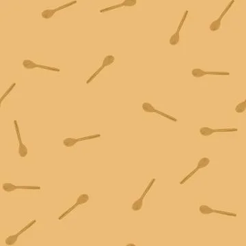 Seamless pattern eco bamboo utensils cartoon vector イラスト素材