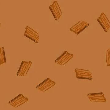 Seamless pattern eco phone case wooden cartoon vector Stock Illustration
