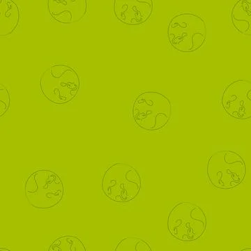 Seamless pattern eco tree of life cartoon vector Stock Illustration