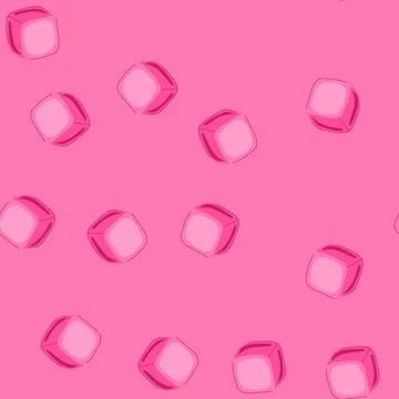 Seamless pattern ecofriendly ice cubes reusable cartoon vector Illustrazione stock