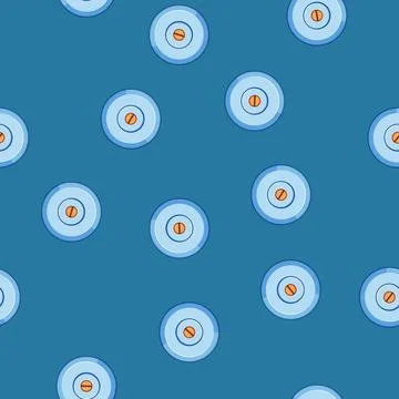Seamless pattern ecofriendly silicone food cover cartoon vector Stock Illustration
