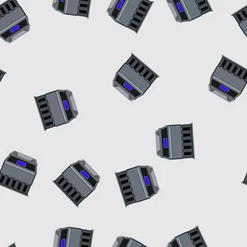 Seamless pattern economy counter machine cartoon vector Illustrazione stock