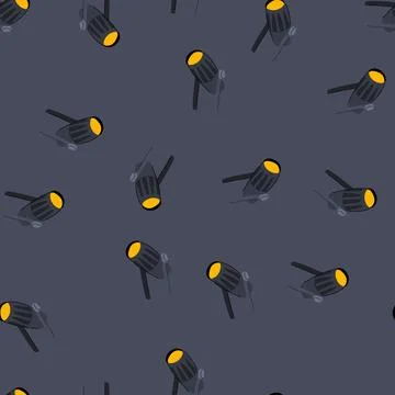 Seamless pattern ed spotlight stage cartoon vector Stock Illustration
