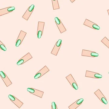Seamless pattern edge nail shape cartoon vector Stock Illustration