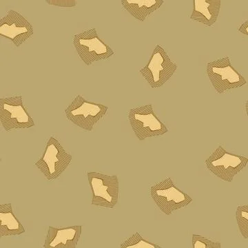 Seamless pattern edge torn cardboard cartoon vector Illustrazione stock