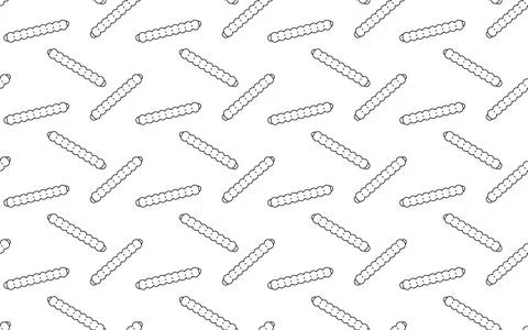 Seamless pattern of edible insects and Bamboo worm Illustrazione stock