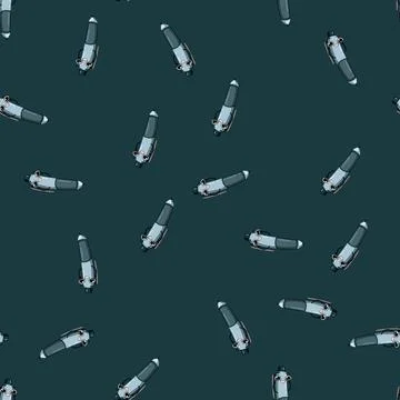 Seamless pattern education pen character cartoon vector イラスト素材