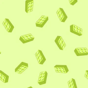 Seamless pattern educational building blocks cartoon vector Stock Illustration